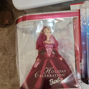 Barbie Special Edition Holiday Doll in Red and Pink